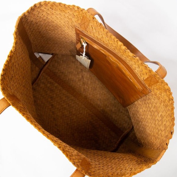 Madewell Large Transport Tote bag: Woven Leather - Picture 10 of 16